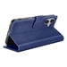Zanaé Funda tipo cartera para iPhone 17 Air con soporte y lengüeta magnética Azul oscuro