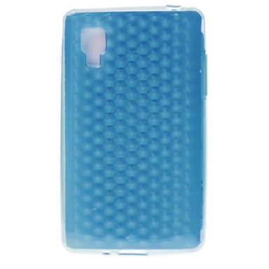 Coque silicone unie compatible Givré Bleu Turquoise LG Optimus L4 II