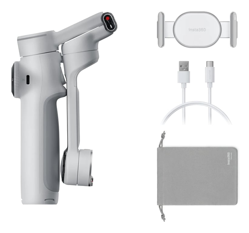 Insta360 Flow 2 Pro Stabilisateur IA Pliable pour iPhoneAndroid 360° Perche à Selfie et trépied intégrés - vue 3