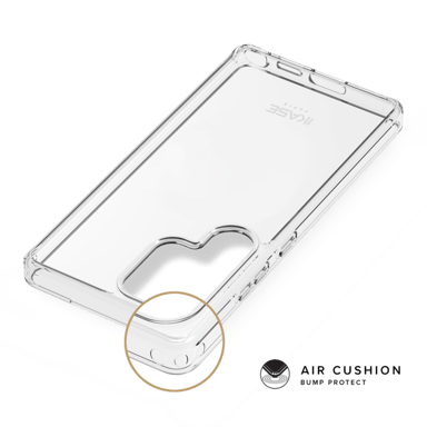 Coque hybride invisible fabriqué avec 83% de plastique recyclé pour Samsung Galaxy S26 Ultra 5G, Transparente