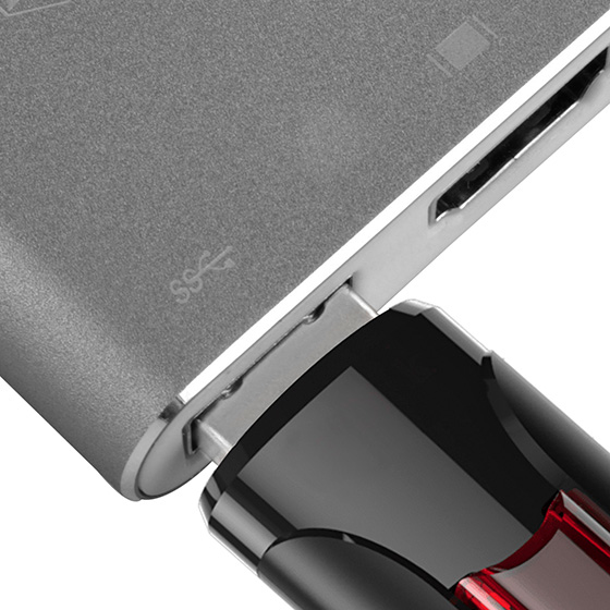 Silverstone SST EP08C station d'accueil USB 3.2 Gen 1 3.1 Gen 1 Type C de bois Neuf - vue 2
