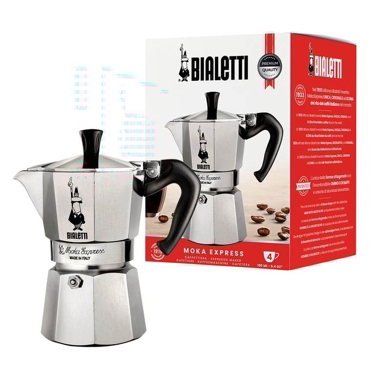 Bialetti Moka Express Cafetière à moka 0,23 L Aluminium - Neuf