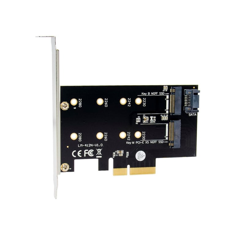 Carte Contrôleur MicroConnect PCIe x4 M.2 B & M Key NVMe – Adaptateur SSD M.2 - vue 3