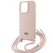 Étui Lacoste pour iPhone 15 Pro Max 6.7'' rose étui rigide Silicone Cord