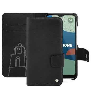 Housse cuir Fairphone 4 -  - Noir - Cuir lisse premium