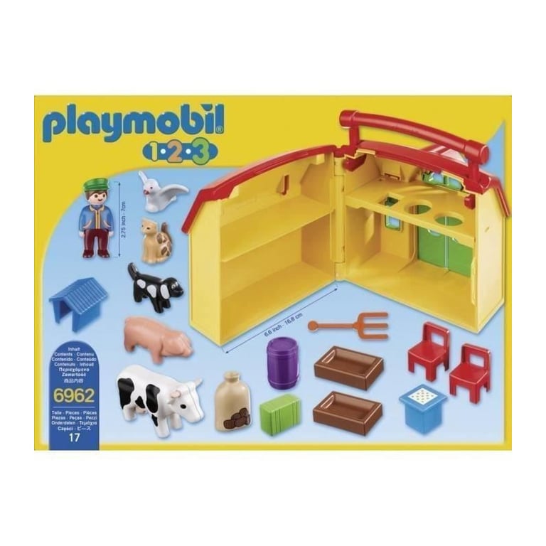 Ferme Transportable Animeaux Playmobil La Boite - vue 2