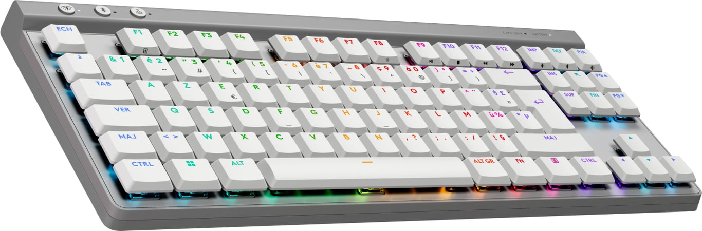 Clavier gamer Sans fil Logitech G G515 TKL Lightspeed AZERTY Mécanique tactile Rétroéclairé - vue 5