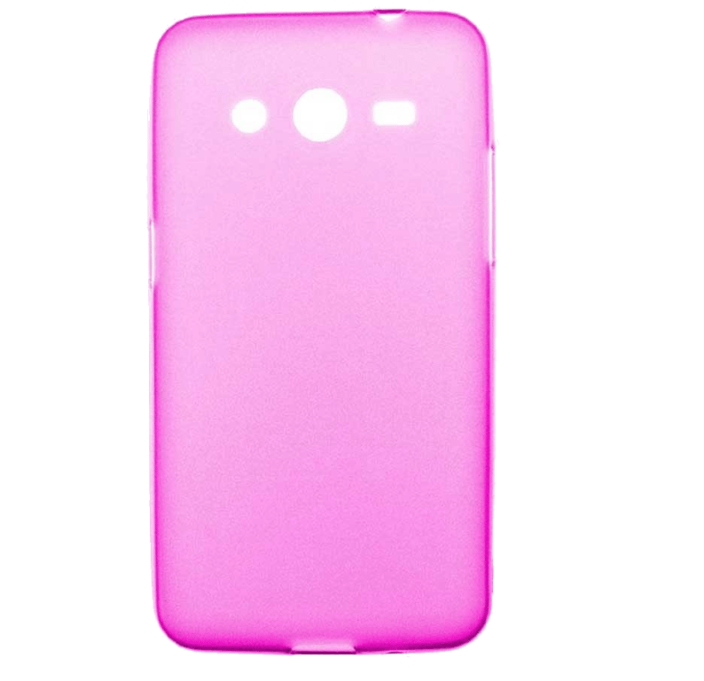 Coque silicone unie compatible Givré Rose Samsung Galaxy Core 2