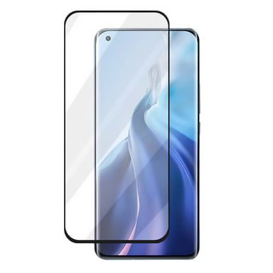 Crong Verre Trempé 9H pour Xiaomi Mi 11 Série 3D Armour Glass Ultra Résistant Transparent