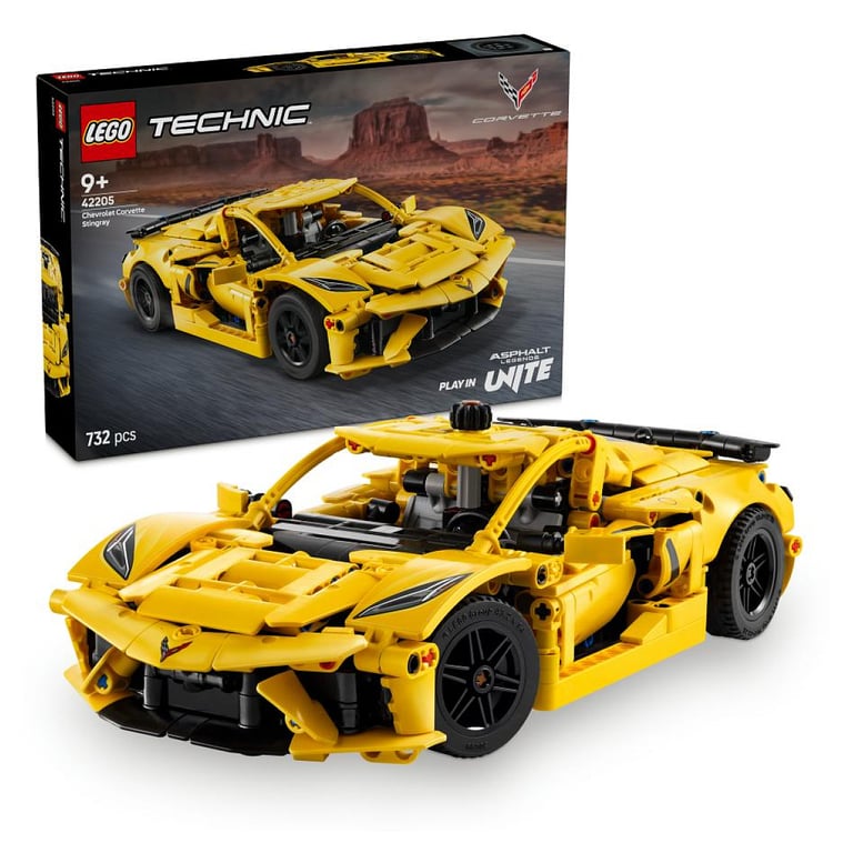 LEGO Technic 42205 - Modèle Chevrolet Corvette Stingray à Construire - Neuf