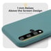 Moozy Minimalist Series Coque en silicone pour Huawei Nova 5T et Honor 20, bleu gris – Finition mate fine et souple en TPU