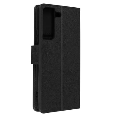 Funda Samsung Galaxy S22 Tarjetero Soporte Vídeo Negro