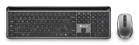 NGS ECLIPSE clavier Souris incluse maison/bureau RF sans fil + Bluetooth QWERTY Anglais Gris