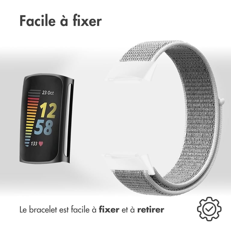 imoshion Bracelet en nylon pour le Fitbit Charge 5 Taille Neuf - vue 5