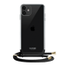 Borsa a tracolla invisibile e staccabile 2 in 1 per Apple iPhone 11, nero notte