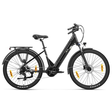 Bicicleta Eléctrica Touroll Urbano 3, Motor Central 250W Par 70Nm, Batería 468Wh Autonomía 120km, Frenos Hidráulicos, Shimano 7 Velocidades, Bicicleta Urbana