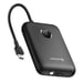 Swissten Batería Externa 20000mAh Cables USB-C y Lightning Pantalla LED Negro