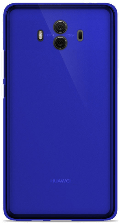 Coque silicone unie compatible Givré Bleu Huawei Mate 10
