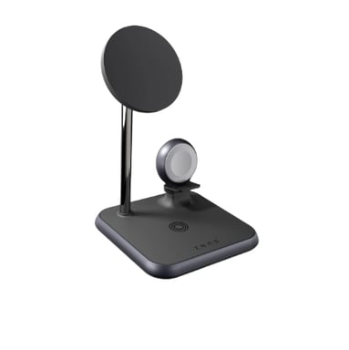 ZENS ZEDC19B/00 Teléfono portátil, Reloj Blanco Sector, USB Carga inalámbrica Carga rápida Interior