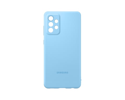 Samsung A72 Silicone Cover Blue coque de protection pour téléphones portables 17 cm (6.7'') Housse Bleu Samsung Galaxy A72