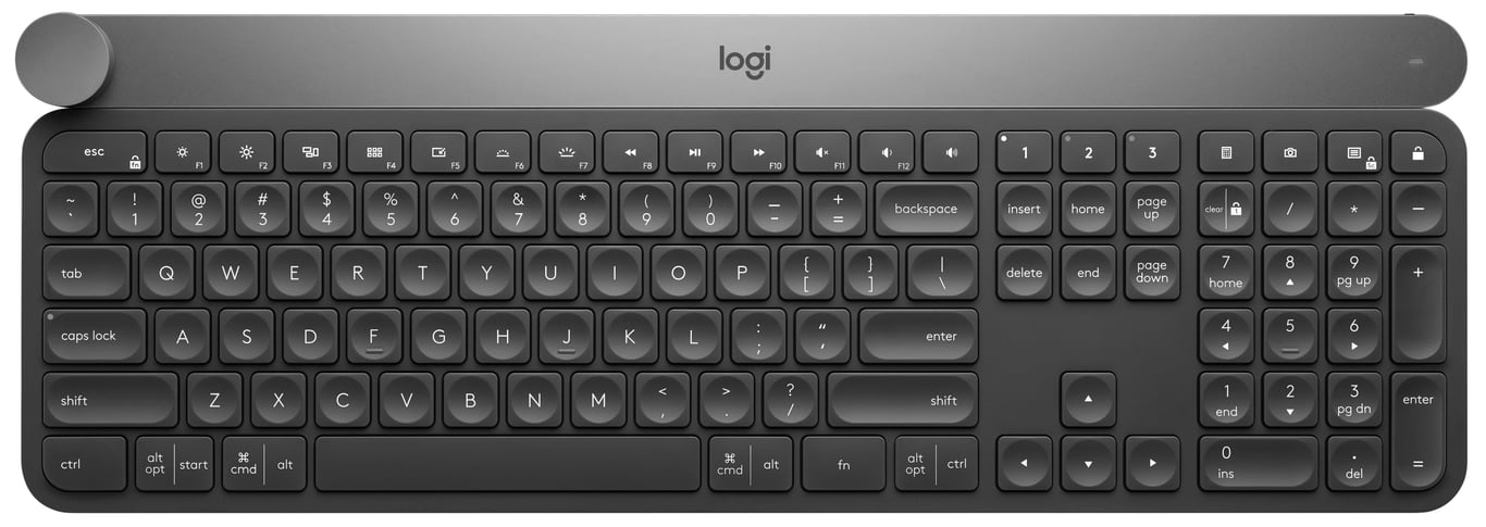 Logitech Craft Advanced keyboard with creative input dial clavier Universel RF sans fil + Bluetooth QWERTY Italien Neuf