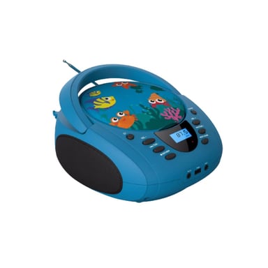 Reproductor - Radio CD - USB WeKids: FM, reproductor de CD/CD-R/CD-RW/MP3, RMS2*2W, entrada Aux y Mic, modelo Mer