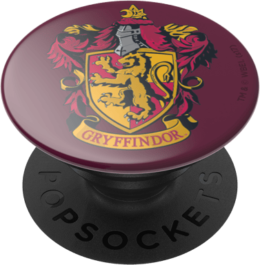 Support PopGrip Adhésif Stand et Selfie Gryffindor Noir Popsockets