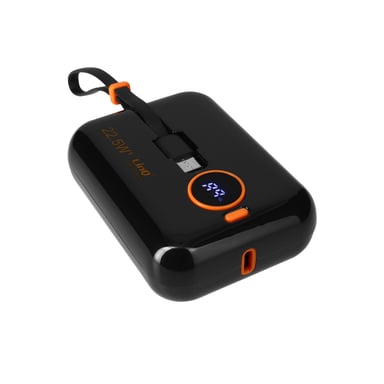 Powerbank 15000mAh Puerto USB 22.5W Cables USB-C y Lightning Pantalla LED LinQ