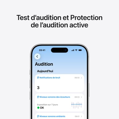 Cuffie Apple AirPods Pro 3 - Riduzione del rumore, Confortevoli, Autonomia 8h, IP57, Siri, Bianco