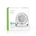 Nedis Mini Ventilador de Mesa 10cm 3W Metal Rotativo 1 Velocidad Blanco