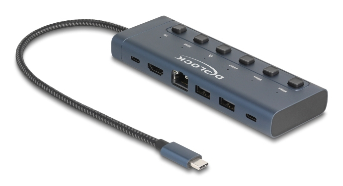 DeLOCK 92000 hub & concentrateur USB Type C 5000 Mbit/ Neuf
