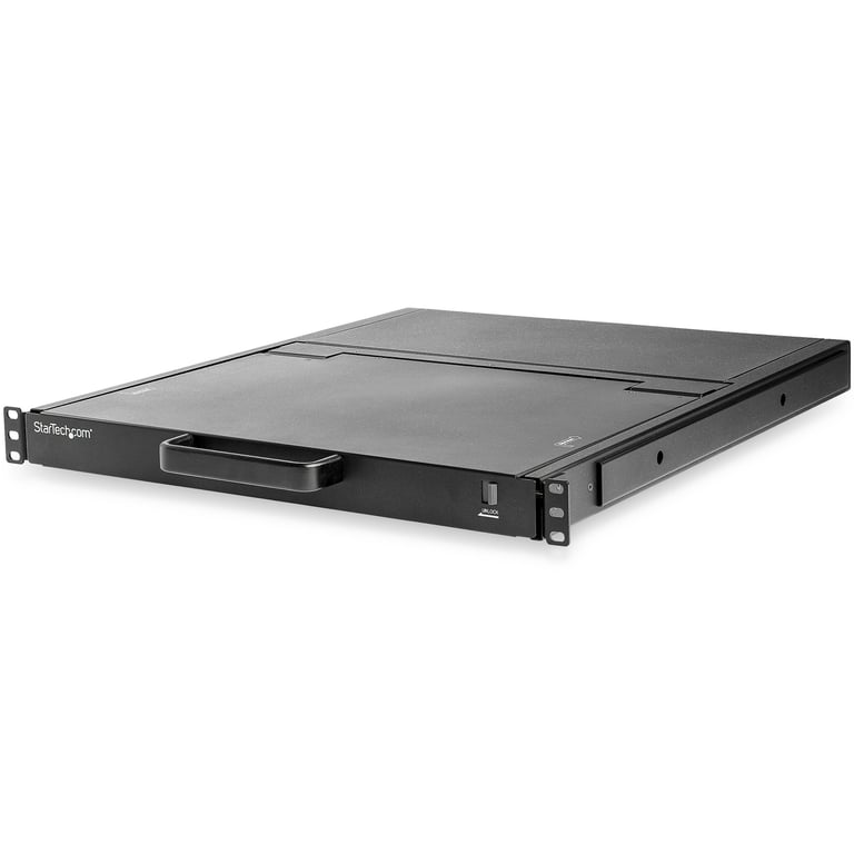 StarTech.com Console LCD de 17 3 HD à montage en rack 1U avec clavier américain Interface VGA Câble KVM inclus Console KVM avec commutateur KVM 1 ports USB 17.3 ... - vue 2