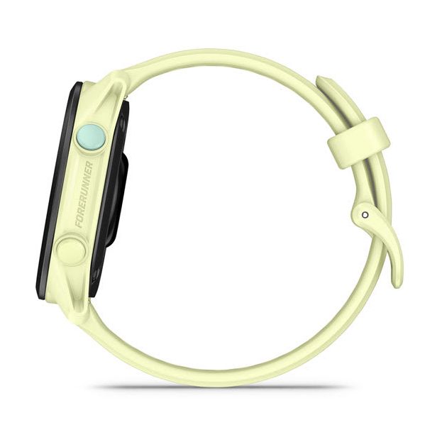 Garmin Forerunner 70 - Montre GPS de running AMOLED 1,2  Tactile Bracelet jaune citron Noir 5 ATM - Neuf