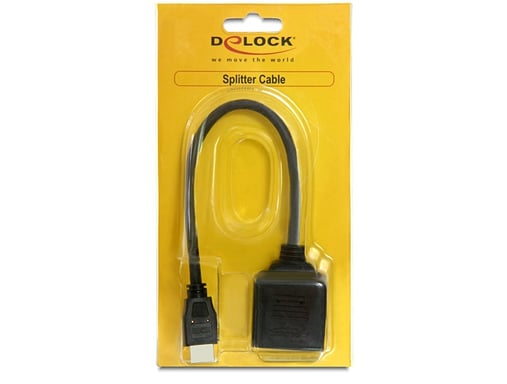 DeLOCK 65226 cable HDMI HDMI tipo A (Estándar) 2 x HDMI Negro