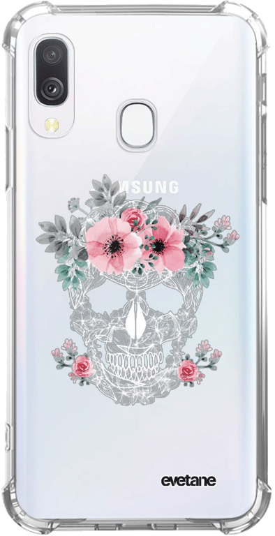 Evetane Coque compatible avec Samsung Galaxy A40 silicone coins antichocs solide protection complète