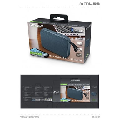 Muse M-307 BT haut-parleur portable et de fête Enceinte portable mono Bleu 5 W