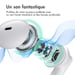 imoshion ?Écouteurs Aura - Écouteurs sans fil - Écouteurs sans fil Bluetooth - Blanc