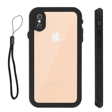 Funda iPhone XS Max resistente al agua 2 m Redpepper - Negro