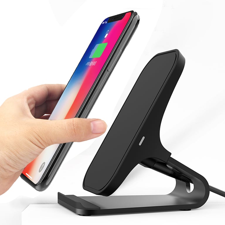 Fast charge Pad induction Stand + Chargeur secteur - Noir