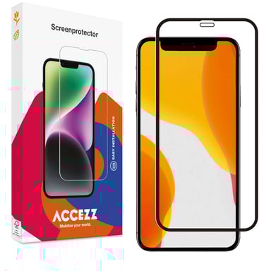 Accezz Protection d'écran en verre trempé Full Cover pour Apple iPhone 12 Mini