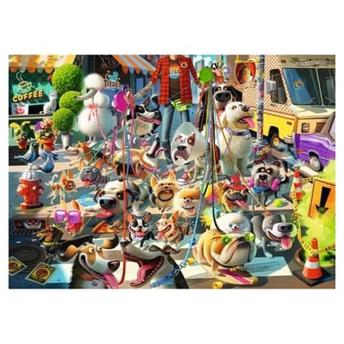 Puzzle de 1000 piezas Dog Walker - Ravensburger para adultos y adolescentes