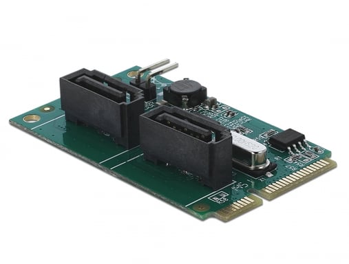 Delock Convertitore Mini PCIe a 2 x SATA con RAID