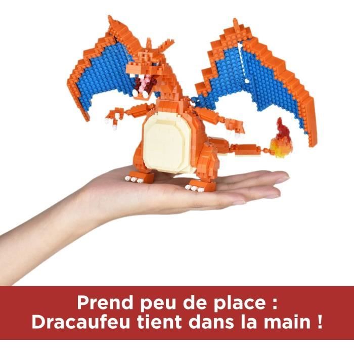 Figurine en Briques 860 pièces  Pokémon Dracaufeu (Charizard) BANDAI - vue 4