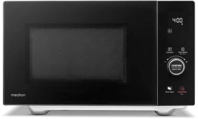 Microondas - MD12041 - Negro - 25 L - 4 en 1 con función grill y convección