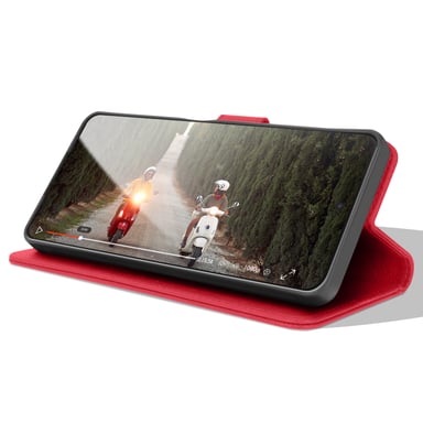 Zanaé Funda tipo cartera para Xiaomi Redmi Note 11 Pro 5G con función de soporte Rojo