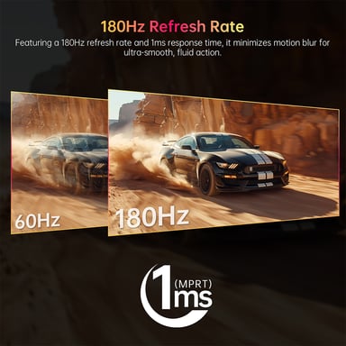 KTC H27S17 Moniteur de jeu 27 pouces 2560x1440 QHD 180Hz incurvé 1500R, Réponse de 1 ms, HDR10, Compatible FreeSync/G-Sync, USB 2.0, HDMI 2.0 et DP 1.4