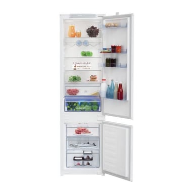 Réfrigérateur combiné BEKO - BCHA306E4SN - portes - intégrable - 289 L (220L+69L) - 193x55x54 cm