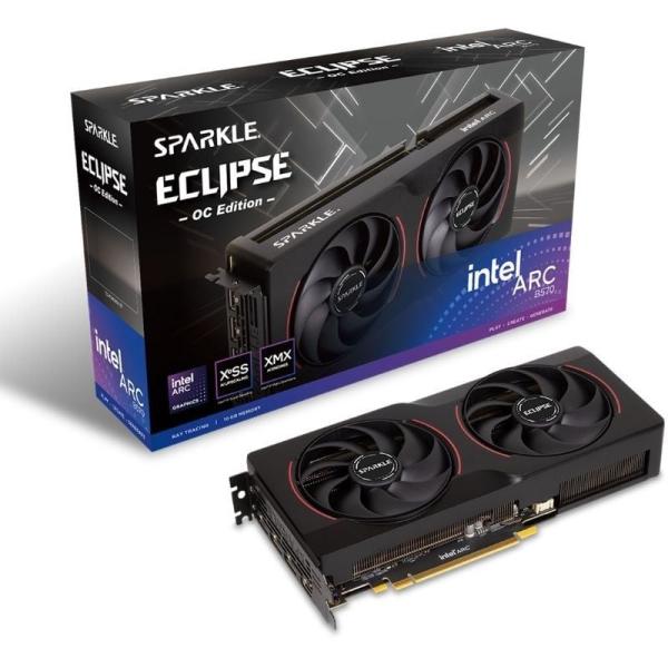 Carte Graphique Sparkle Intel Arc B570 Eclipse OC – 10 Go GDDR6, Ray Tracing, 8K HDR