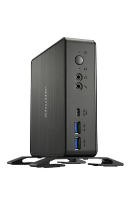 Shuttle XPC Nano PC NC40U, Intel Celeron 7305U, 1x HDMI, 1x DP,1xUSB-C/DP, 6x USB3.2, 1x 2.5'' bay, 2x M.2, 1x LAN, RAID, fonctionnement permanent 24/7, attaches VESA