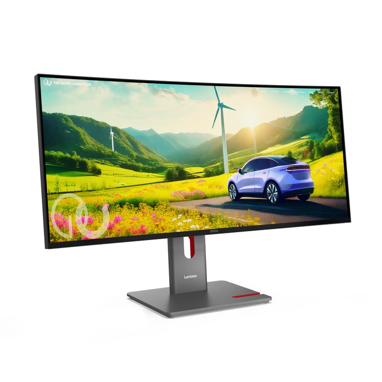 Lenovo ThinkVision P34WD 40 Écran LED incurvé 34 3440 x 1440 @ 120 Hz IPS 350 cdm² 2000:1 DisplayHDR 10 4 ms HDMI DisplayPort USB C eclipse - vue 5